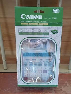 Canon Mini Desktop Printing Calculator - White & Blue